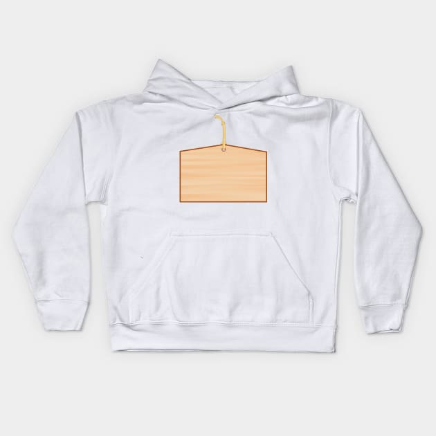 Japanese Ema prayer plaque - blank Kids Hoodie by conform